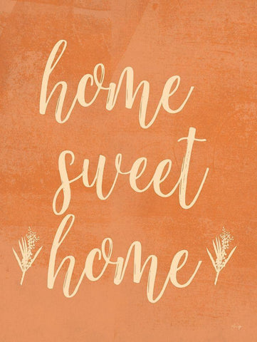 Home Sweet Home White Modern Wood Framed Art Print with Double Matting by Yass Naffas Designs