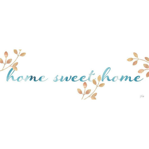 Home Sweet Home Black Modern Wood Framed Art Print by Yass Naffas Designs