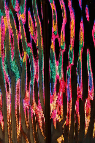 Abstract light reflection on glass bowl Black Ornate Wood Framed Art Print with Double Matting by Jones, Adam