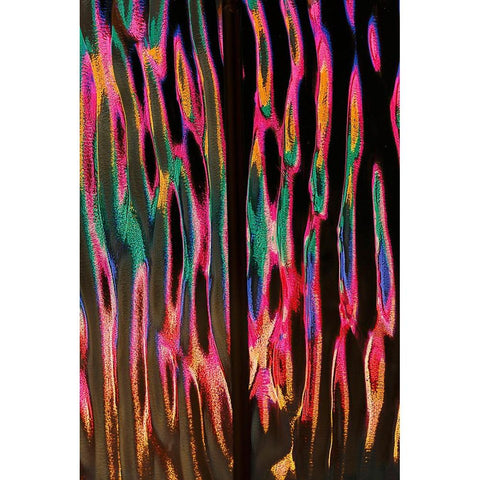 Abstract light reflection on glass bowl Black Modern Wood Framed Art Print by Jones, Adam