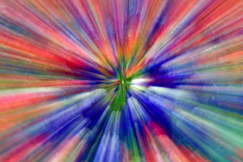 Abstract Zoom abstract of pansy flowers Black Ornate Wood Framed Art Print with Double Matting by Needle, Charles