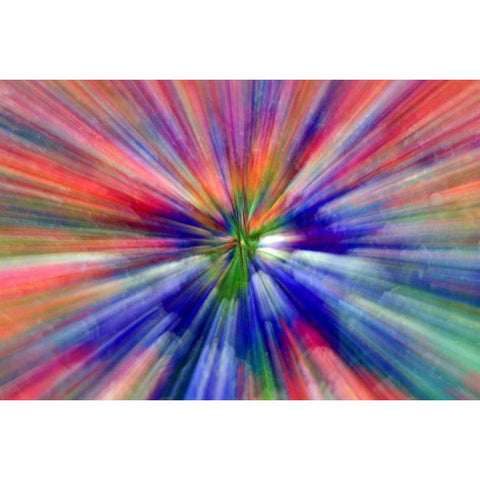 Abstract Zoom abstract of pansy flowers Gold Ornate Wood Framed Art Print with Double Matting by Needle, Charles