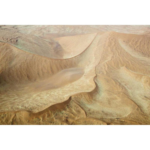 Namibia, Namib-Naukluft Park Sweeping sand dunes Black Modern Wood Framed Art Print by Kaveney, Wendy