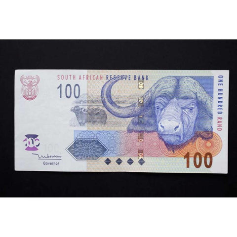 South African rand paper money, South Africa Black Modern Wood Framed Art Print by Kaveney, Wendy