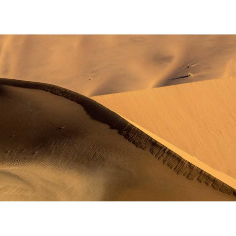 Namibia, Namib-Naukluft Park Abstract sand dunes Black Modern Wood Framed Art Print by Kaveney, Wendy