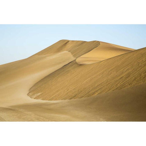 Namibia, Namib Desert Pinwheel pattern on dunes Black Modern Wood Framed Art Print by Kaveney, Wendy