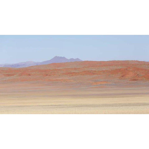 Namibia, Namib Desert Orange desert landscape Black Modern Wood Framed Art Print by Kaveney, Wendy