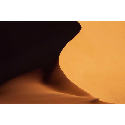 Namibia, Namib-Naukluft Park Sand dune abstract Black Modern Wood Framed Art Print by Kaveney, Wendy