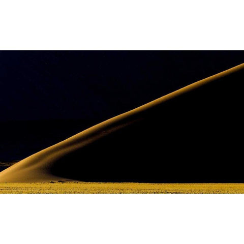 Namibia, Namib-Naukluft NP Abstract of sand dune White Modern Wood Framed Art Print by Young, Bill