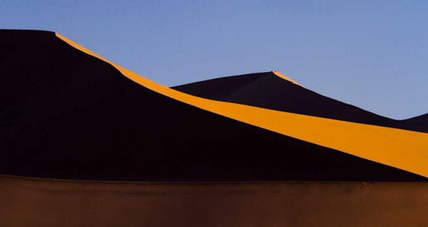 Namibia, Namib-Naukluft NP Abstract of sand dune Black Ornate Wood Framed Art Print with Double Matting by Young, Bill