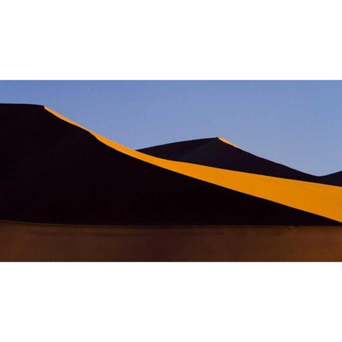 Namibia, Namib-Naukluft NP Abstract of sand dune Black Modern Wood Framed Art Print by Young, Bill