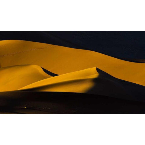 Namibia, Namib-Naukluft NP Abstract of sand dune Black Modern Wood Framed Art Print by Young, Bill
