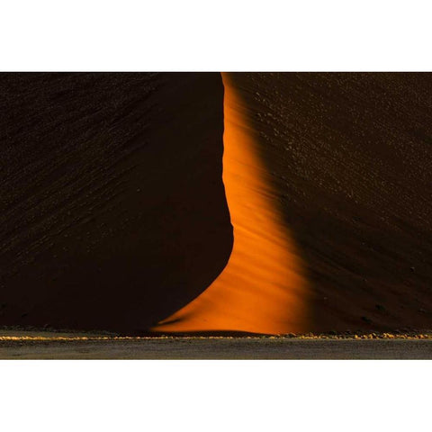 Namibia, Namib-Naukluft NP Abstract of sand dune Black Modern Wood Framed Art Print by Young, Bill