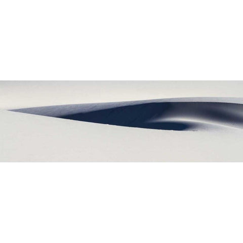South Africa Sculpted white sand dunes White Modern Wood Framed Art Print by Young, Bill