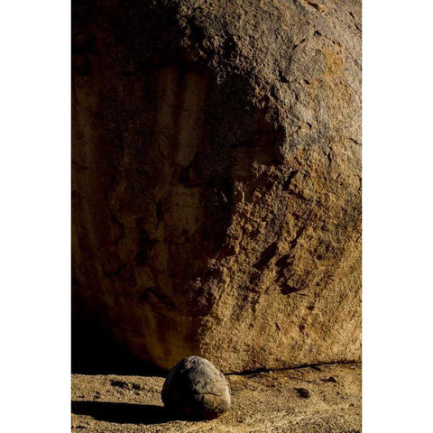 South Richtersveld NP Large and small boulder Black Modern Wood Framed Art Print by Young, Bill