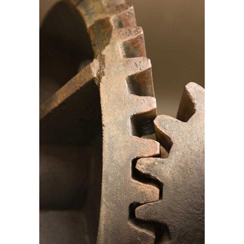 Antarctica, Grytviken Abandoned whaling machine White Modern Wood Framed Art Print by Grall, Don