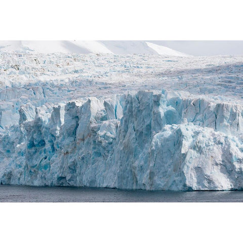 Southern Ocean-South Georgia-Drygalski Fjord-Resting Glacier-Details of ice in the Resting Glacier Black Modern Wood Framed Art Print by Goff, Ellen B.