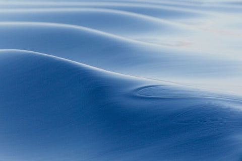 Southern Ocean-near South Georgia-Patterns created by the ship in the glassy water Black Ornate Wood Framed Art Print with Double Matting by Goff, Ellen B.