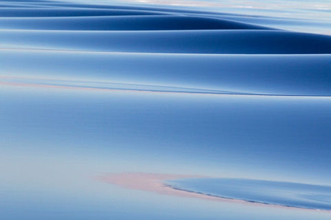 Southern Ocean-near South Georgia-Patterns created by the ship in the glassy water White Modern Wood Framed Art Print with Double Matting by Goff, Ellen B.