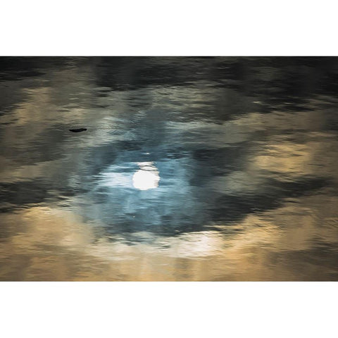 Floating ice on South Atlantic Ocean-Antarctica Black Modern Wood Framed Art Print with Double Matting by Su, Keren