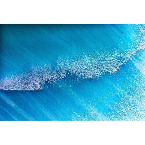 Blue iceberg closeup abstract background Charlotte Bay-Antarctica Black Modern Wood Framed Art Print by Perry, William
