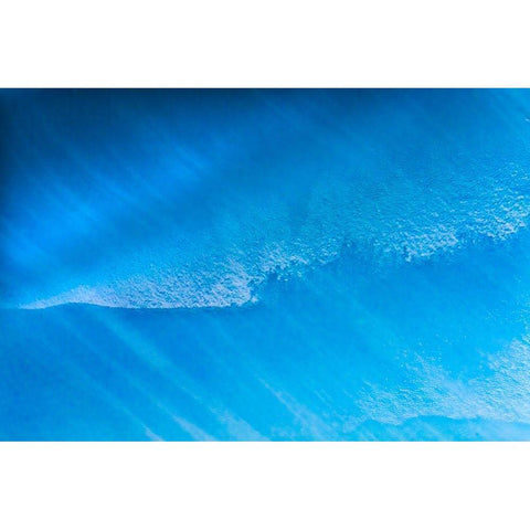 Blue iceberg closeup abstract background Charlotte Bay-Antarctica  Black Modern Wood Framed Art Print by Perry, William