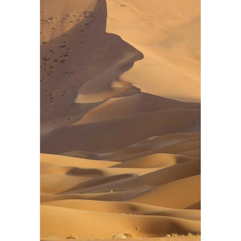 China, Badain Jaran Desert Desert scenic White Modern Wood Framed Art Print by Anon, Ellen