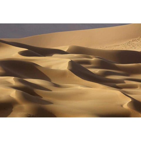 China, Badain Jaran Abstract of desert shapes White Modern Wood Framed Art Print by Anon, Ellen