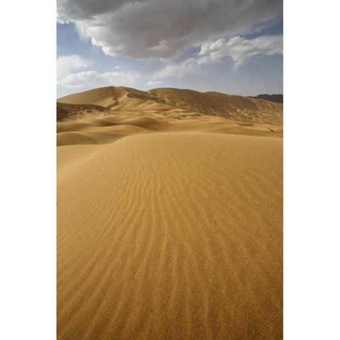 China, Badain Jaran Desert landscape Gold Ornate Wood Framed Art Print with Double Matting by Anon, Ellen