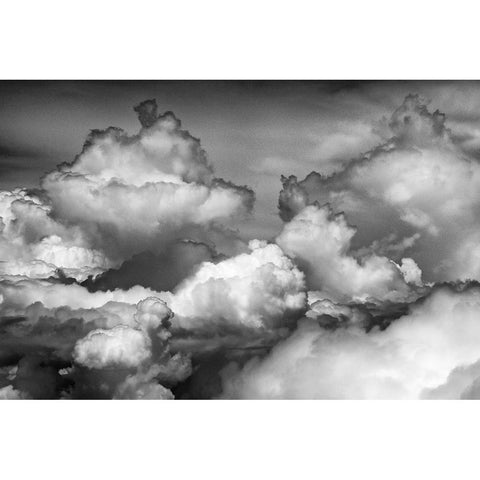 Aerial view of clouds-China White Modern Wood Framed Art Print by Su, Keren