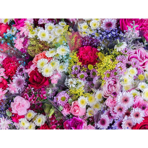 China-Hong Kong Flower market Gold Ornate Wood Framed Art Print with Double Matting by Eggers, Julie