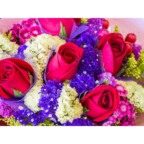 China-Hong Kong Flower market Gold Ornate Wood Framed Art Print with Double Matting by Eggers, Julie