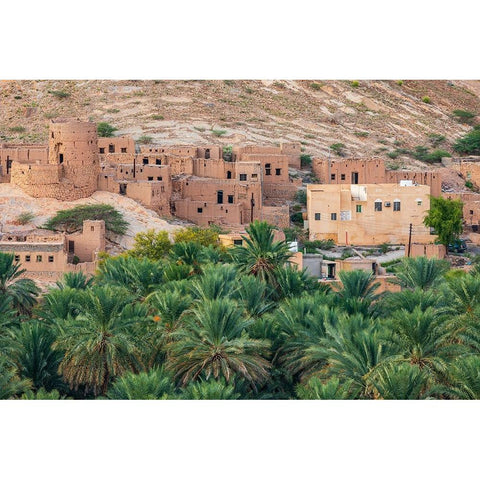 Middle East-Arabian Peninsula-Oman-Ad Dakhiliyah-Nizwa White Modern Wood Framed Art Print by Wilson, Emily M.