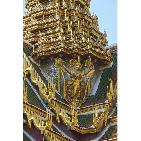 Thailand, Bangkok Exterior view of Royal Palace Black Modern Wood Framed Art Print by Shimlock, Jones
