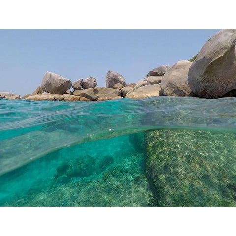 Ko Miang-Similan Islands-Thailand Black Modern Wood Framed Art Print with Double Matting by Pitamitz, Sergio