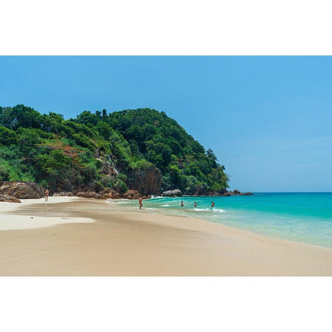 Ko Kradan-Talay Trang archipelago-Thailand Black Modern Wood Framed Art Print with Double Matting by Pitamitz, Sergio