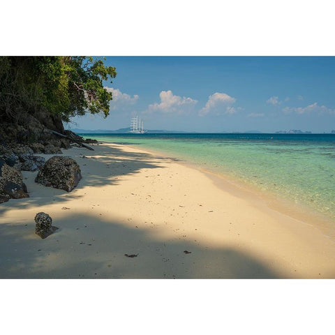 Ko Kradan-Talay Trang archipelago-Thailand Gold Ornate Wood Framed Art Print with Double Matting by Pitamitz, Sergio