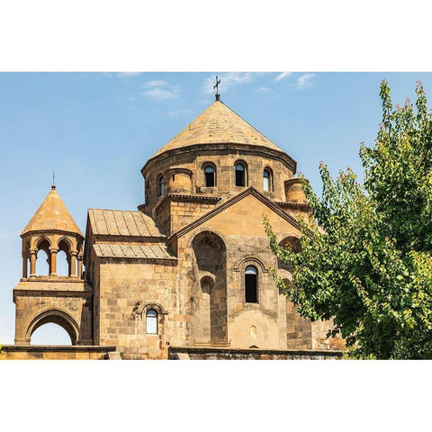 Armenia Armavir Province Vagharshapat Exterior view of the Saint Hripsime Church White Modern Wood Framed Art Print by Wilson, Emily