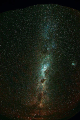 Milky Way seen from Ohau-Mackenzie Country-Canterbury Black Ornate Wood Framed Art Print with Double Matting by Wall, David