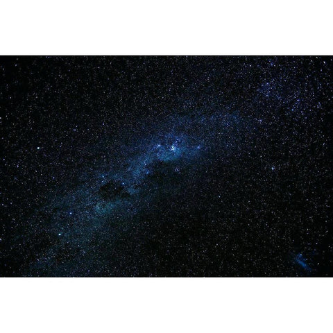 Milky Way seen from Ohau-Mackenzie Country-Canterbury Black Modern Wood Framed Art Print by Wall, David