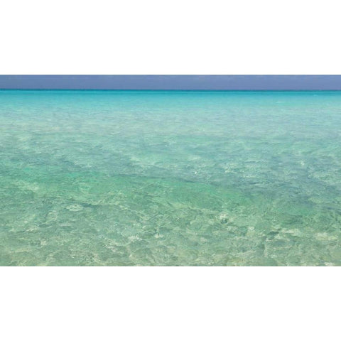 Bahamas, Exuma Island Seascape of Shroud Cay Black Modern Wood Framed Art Print with Double Matting by Paulson, Don