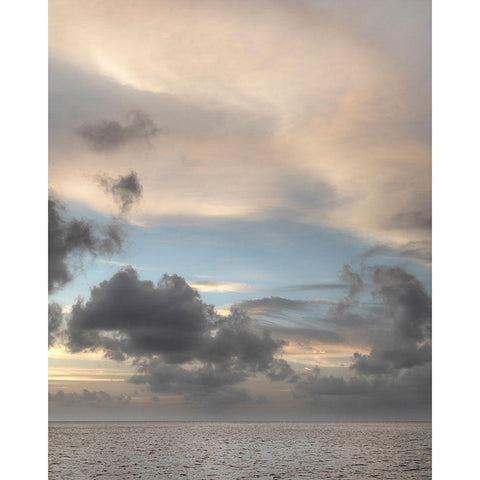 Caribbean-Grenada-Mayreau Island Caribbean silver sunset Black Modern Wood Framed Art Print by Jaynes Gallery