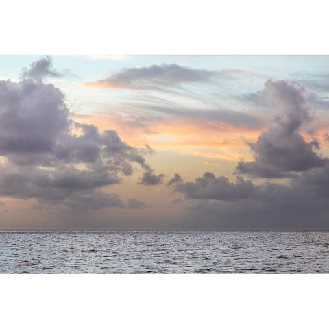 Caribbean-Grenada-Mayreau Island Caribbean silver sunset Black Modern Wood Framed Art Print by Jaynes Gallery