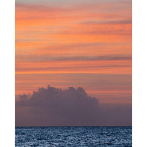 Caribbean-Grenada-Mayreau Island Caribbean sunset Black Modern Wood Framed Art Print by Jaynes Gallery