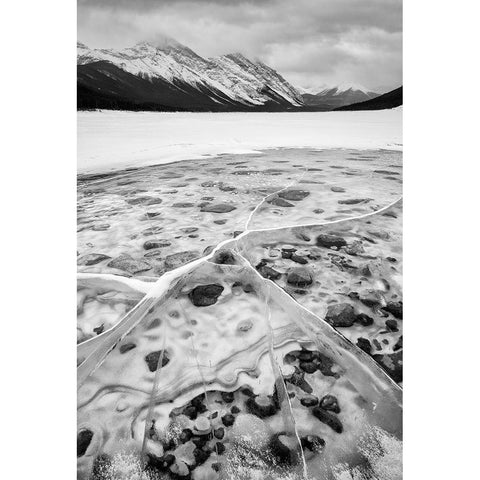 Canada-Alberta-Canmore-Spray Valley Provincial Park-Dawn at Spray Lakes Gold Ornate Wood Framed Art Print with Double Matting by Collins, Ann