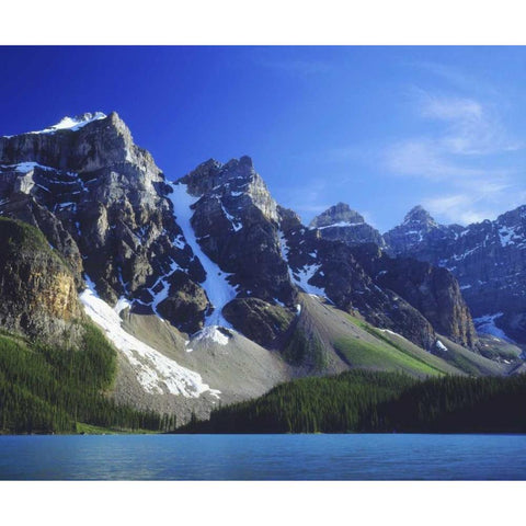 Canada, Alberta, Banff NP, Moraine Lake Black Modern Wood Framed Art Print by Talbot Frank, Christopher