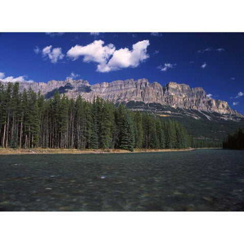 Canada, Alberta, Bow valley in Banff NP Gold Ornate Wood Framed Art Print with Double Matting by Grandmaison, Mike