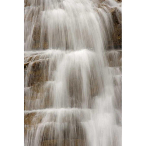 Canada, BC, Yoho NP Sherbrooke Falls Black Modern Wood Framed Art Print by Paulson, Don