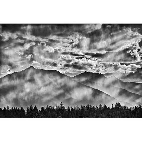 Canada-British Columbia-Kootenay National Park Sunset in the Canadian Rocky Mountains Gold Ornate Wood Framed Art Print with Double Matting by Jaynes Gallery