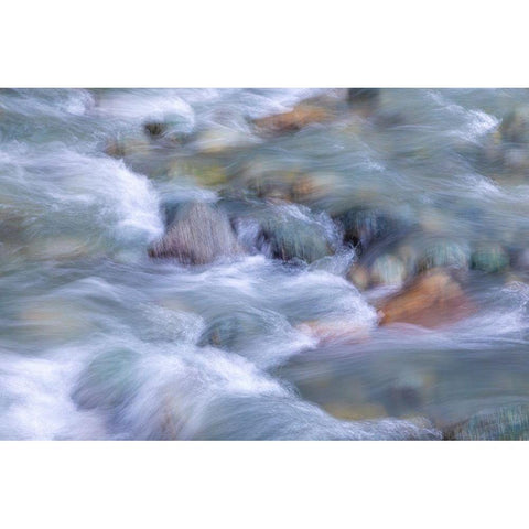 Canada-British Columbia-Whistler Fitzsimmons Creek rapids  Black Modern Wood Framed Art Print by Jaynes Gallery